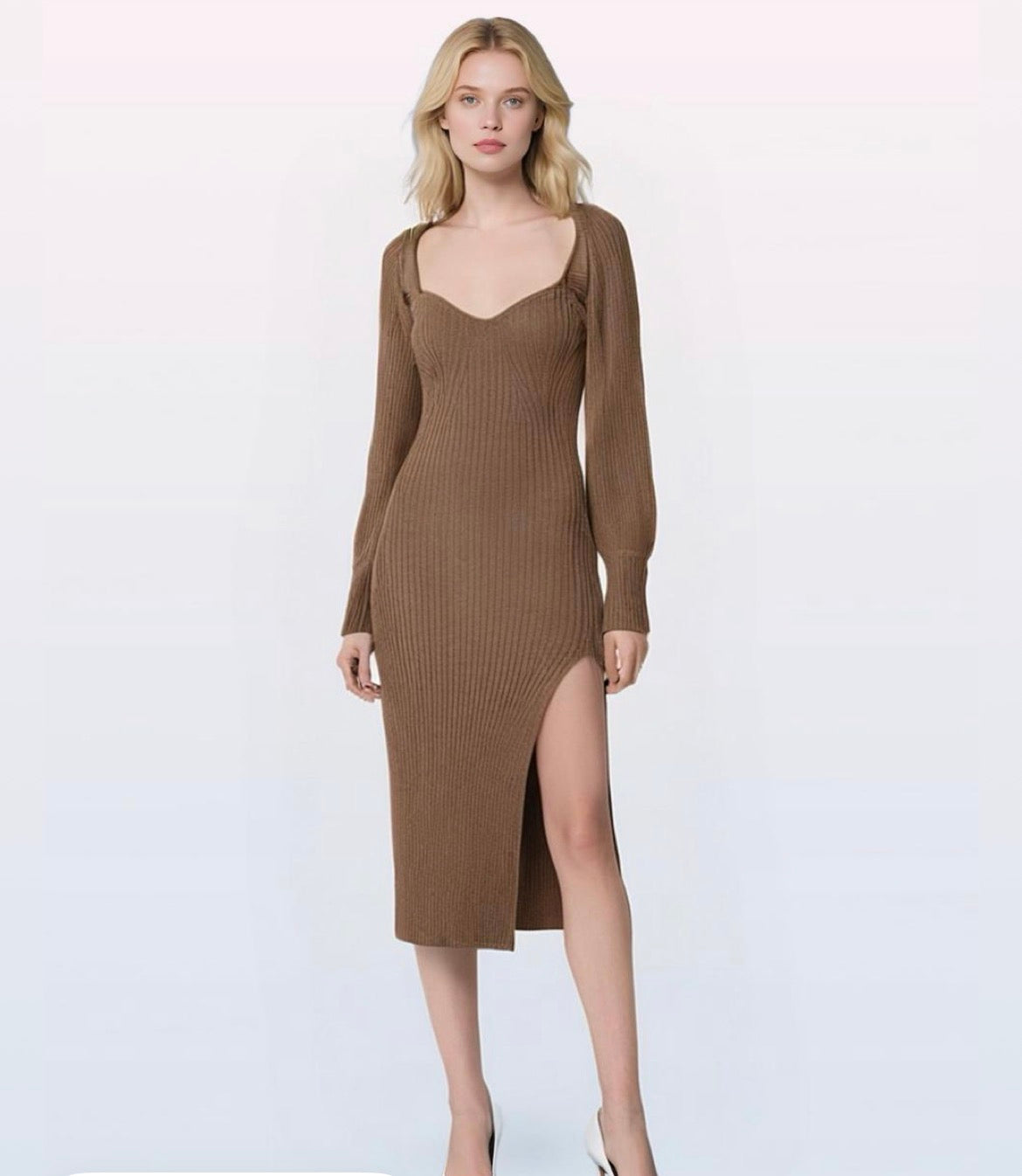 Ensemble de 2 pièces de robe pull, extensible et étreint votre silhouette