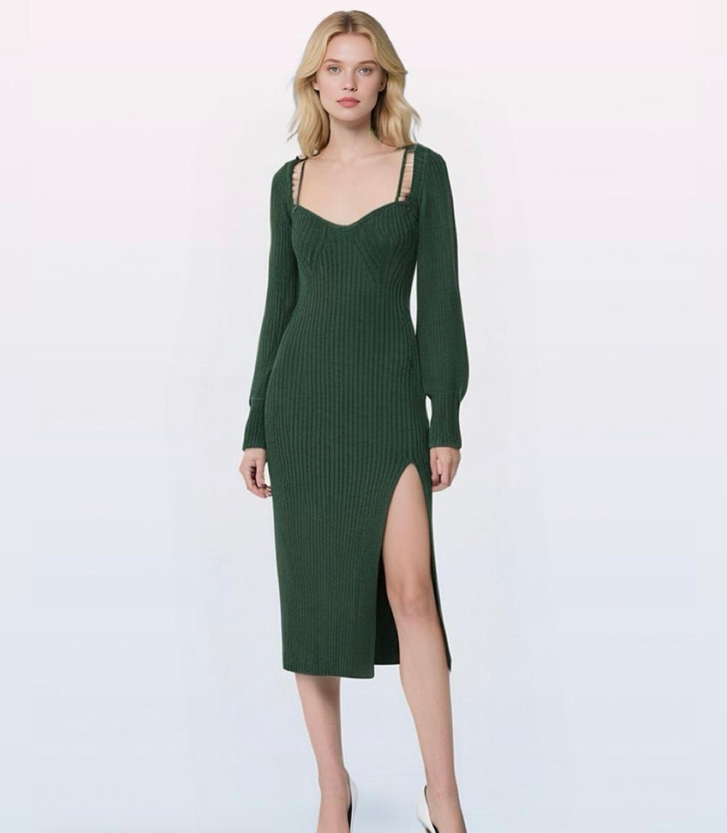 Ensemble de 2 pièces de robe pull, extensible et étreint votre silhouette